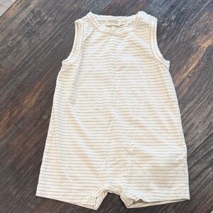 MorMar Striped Sleeveless Baby Romper